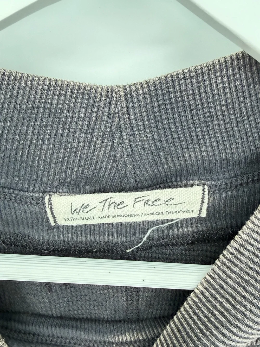 Free People Fun Times Turtle Thermal Pullover Black XS